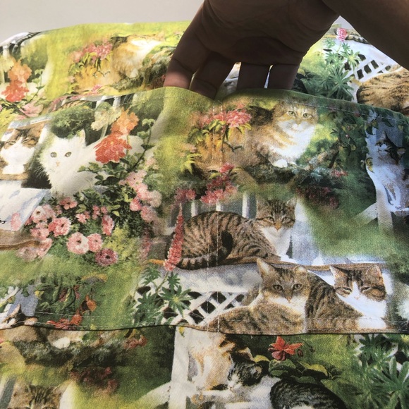 Vintage Cat Apron Safdie & Co cotton , 2 front pockets, pets at home collection - Picture 10 of 14